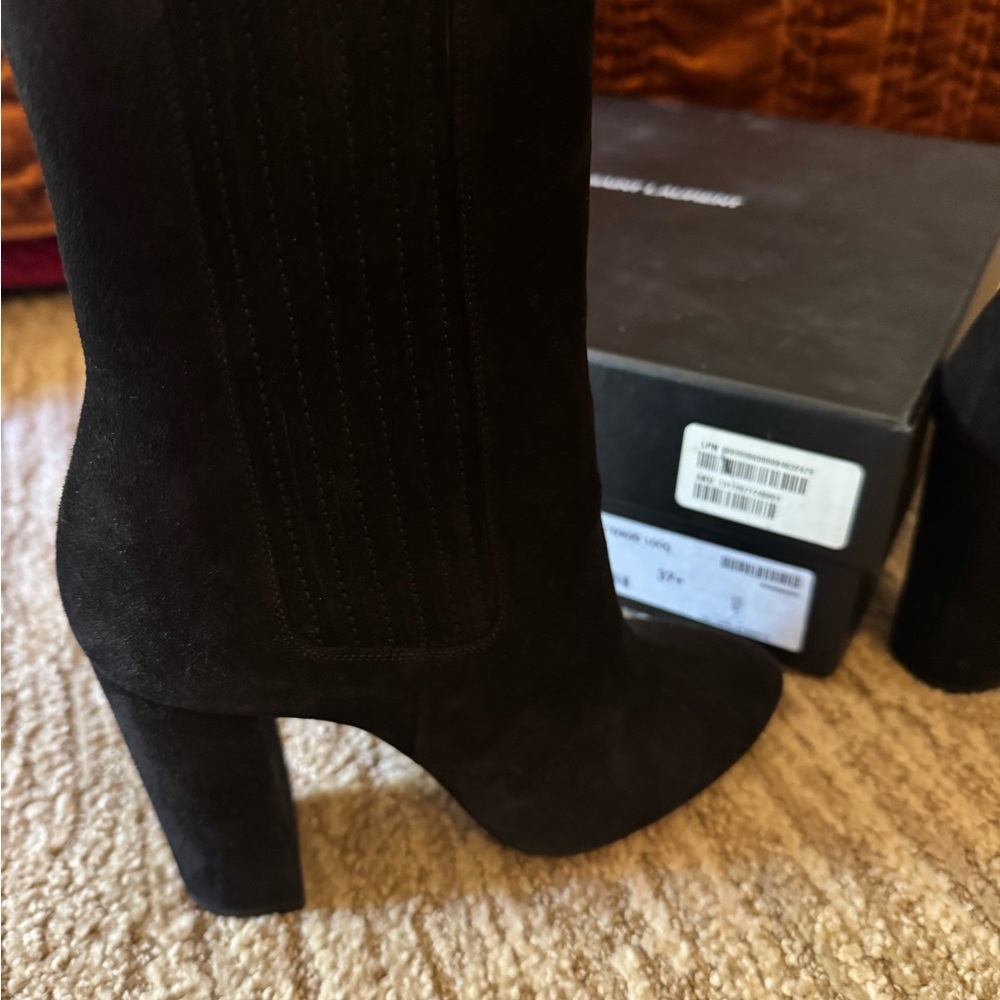 Saint Laurent Black Ankle Booties - Picture 3 of 6
